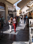  Modern shopping street in Plaka, in the shadow of the Acropolis, Athens