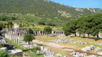  This flat area at the lower, port-side, end of the street was the marketplace agora in Ephesus