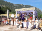  Our cruise line staged a "spectacle" to show us ancient times in Ephesus; here Caesar welcomes Cleopatra