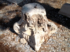  A Corinthean capital with iron rod in Ephesus