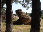  Part of a brick chimney still standing in Ephesus