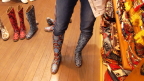  High-style boots in Istanbul bazaar