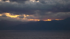  Sunset in the Strait of Messina, sailing toward Naples