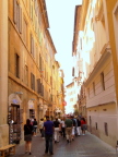  Tourist-choked alley in Rome