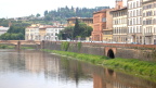  Looking up the Arno River above the Ponte Vecchio