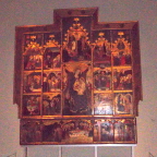  Gothic altarpiece in Museu Nacional d&Art de Catalunya (MNAC), Barcelona