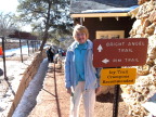  On the Bright Angel Trail down into the Grand Canyon