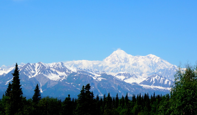  Southern face of Denali from the train