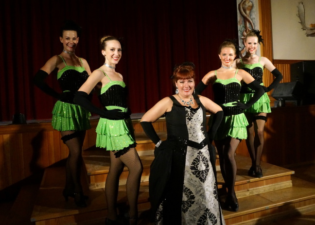  Posing for pictures after the show, Diamond Tooth Gerties, Dawson, Yukon