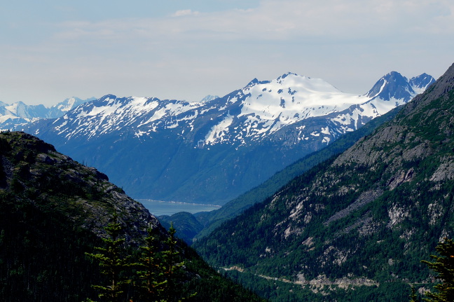  From Inspiration Point, aboard the Yukon and White Pass Route Railroad