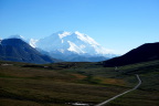  We're so lucky - a clear view of Denali's two peaks