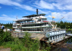  Riverboat Discovery, Fairbanks AK, and its drydock made from sections of the Alaska pipeline