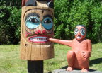  A highlight of the totem pole park in Ketchican. AK