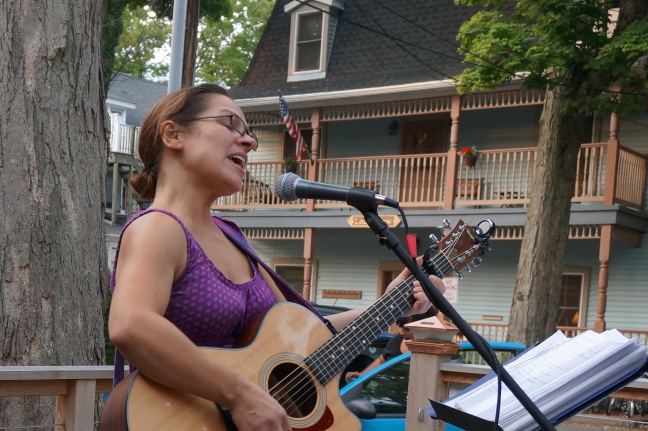  Cindy Haight at the Brick Walk Cafe & Gazebo, Chautauqua, NY