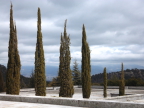  View of Spanish countryside from plaza of Valley of the Fallen church