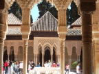  Moorish arches and tiled roof, Alhambra palace