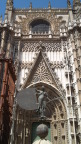  Model of bronze windmill atop La Giralda tower (once a minaret), Sevilla cathedral