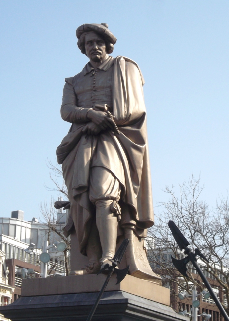 Rubens statue in his hometown of Antwerp