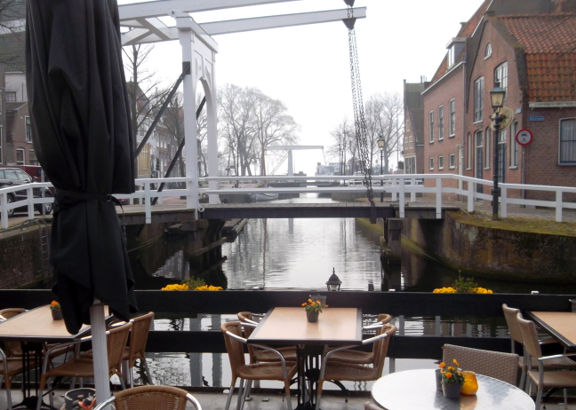 Canal and drawbridge view, Hoorn