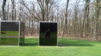  Susan and Mary blended with art and nature, Kroller-Muller sculpture garden in spring