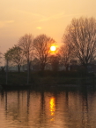 Sunset over the Rhine in Arnhem, near A Bridge Too Far
