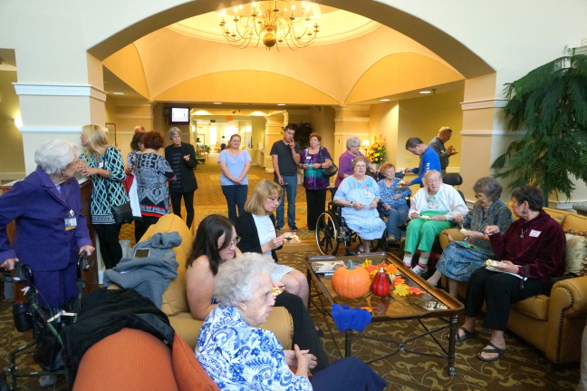 Some of the crowd helping Mom celebrate her 100th