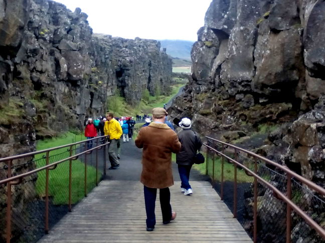 Walking down the rift between the Atlantic and Eurasian plates