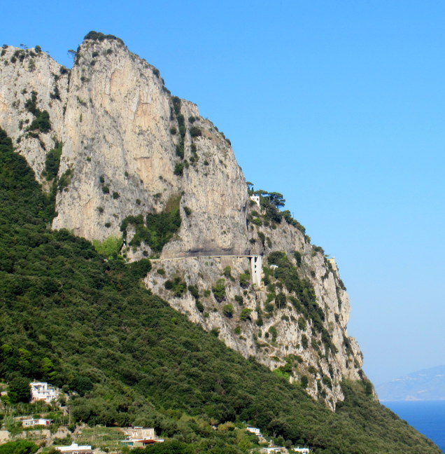 Ancient rocks - frequent landslides along Amalfi Coast