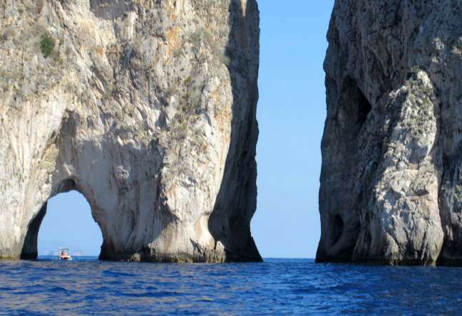 Rock stacks off Capri