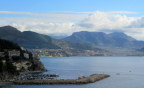  THe Bay of Salerno, where the allies landed in World War II