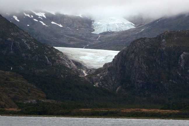 Two of the many glaciers along the Beagle Channel