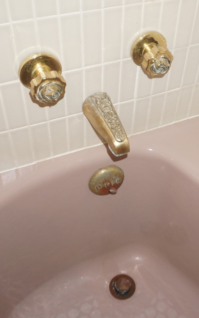 Old tub fittings (since replaced)