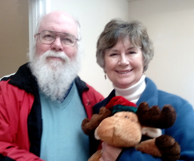 Fred, Cousin Judy, and moose