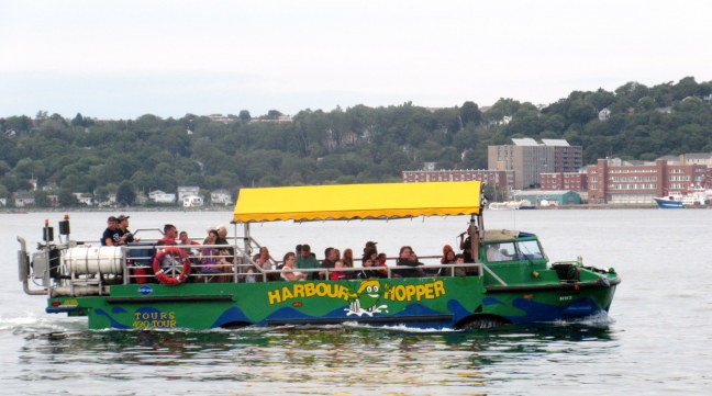 Joan and I toured Halifax harbour in one of these cute duckboats