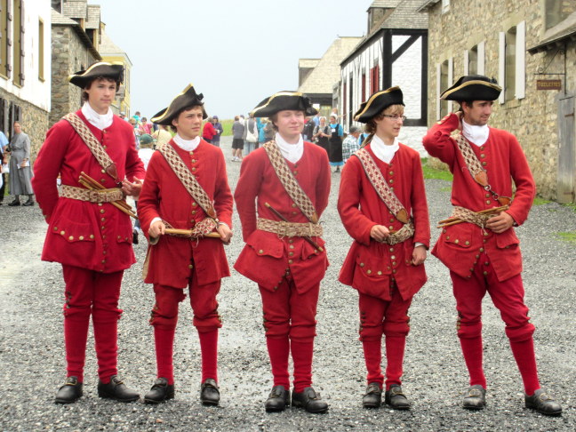 Costumed band members, Fortress Louisburg