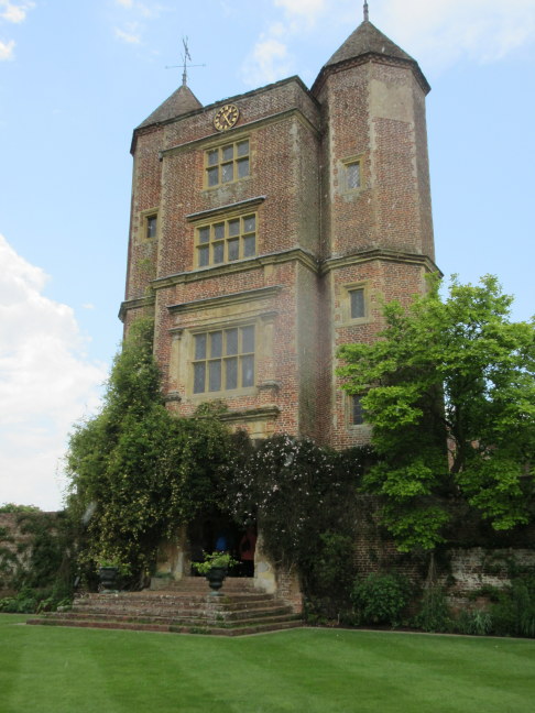 Mary and I climbed the tower at Sissinghurst