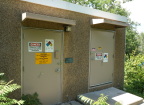  Entries to the cellphone tower support station - generators mean service can continue for a while after a power blackout