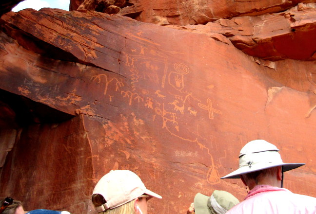 Ancient petroglyphs, Valley of Fire, Nevada