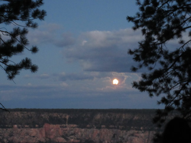 Full moon, August 2017, North Rim