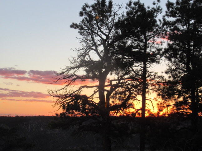 Sunset view from North Rim lodge