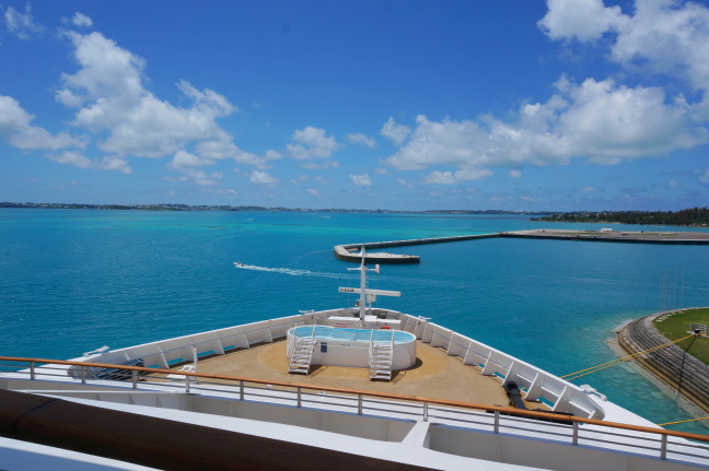 The view of Bermuda from our stateroom