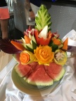  One of the clever creations at the fruit carving demonstration
