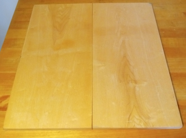 beautiful maple board awaiting lines