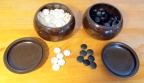  plastic stones in spiffy plastic bowls
