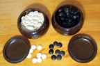  spiffy plastic bowls with (majority) glass stones
