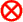 red x in circle