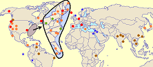 thumbnail of world map with locations visited