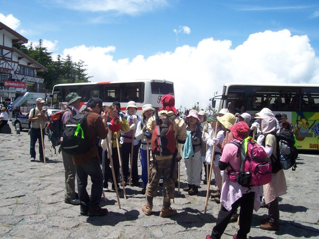  Many pilgrims attempt the ascent each day; some stay overnight to view the sunrise