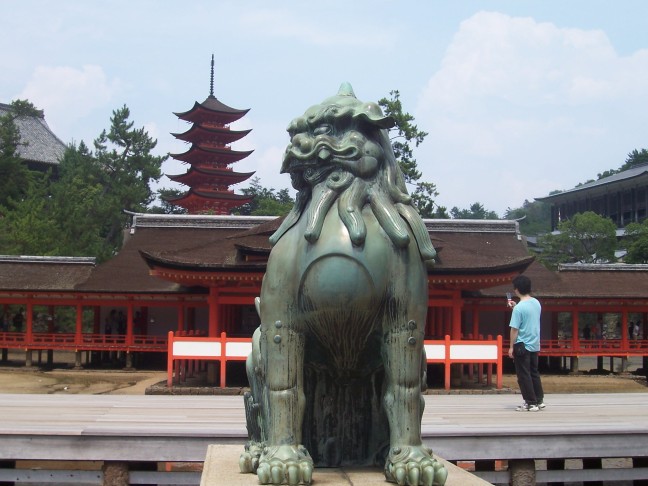  Guardian at Miyajima Shrine
