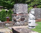  The garden features foreign influences, here oriental